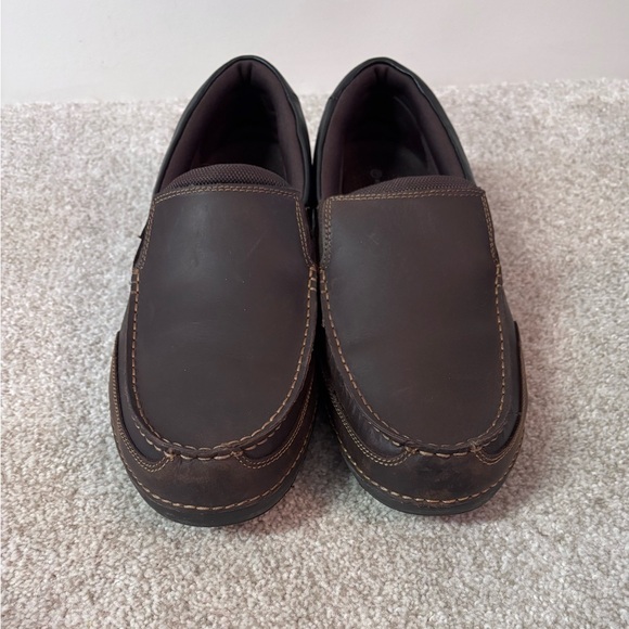 Rockport Men’s Leather Loafers Brown EUC Size 14 W - Picture 12 of 12
